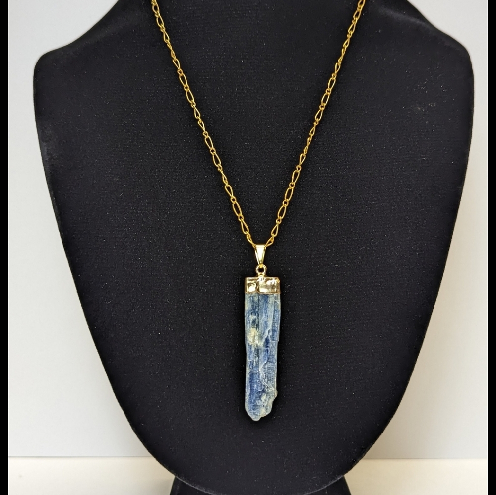 Kyanite gemstone necklace